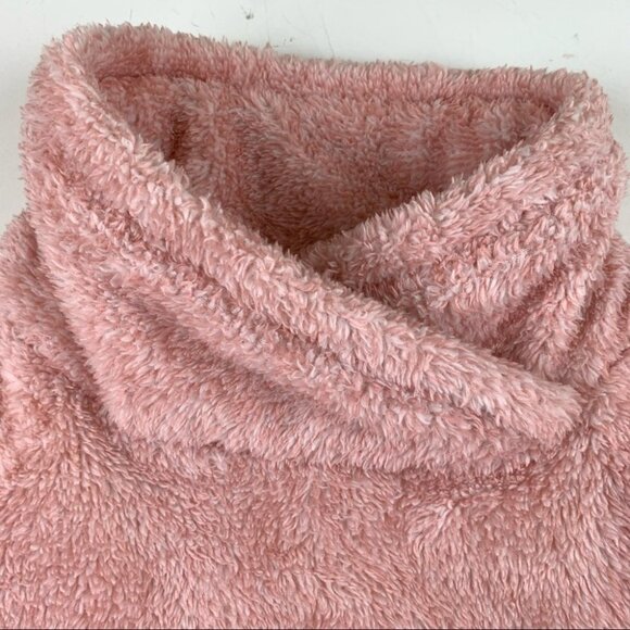 O'Neill Girl's Pink Fluffy Sherpa Sweater size  Medium - Picture 3 of 5